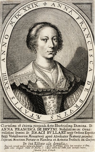 Anna Francisca de Bruyns by Frederick Bouttats I